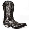 New Rock - 7928 ITALI NEGRO Y BOX PLANE Des bottes de cowboy - Noir/Couleur argent Product image